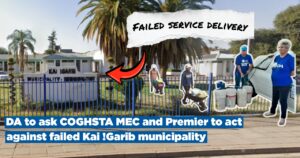 DA to ask COGHSTA MEC and Premier to act against failed Kai !Garib municipality