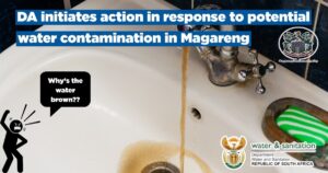 DA initiates action in response to potential water contamination in Magareng
