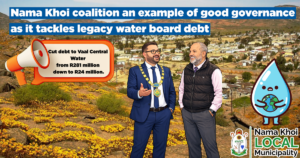 Nama Khoi coalition an example of good governance as it tackles legacy water board debt