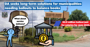 DA seeks long-term solutions for municipalities needing bailouts to balance books
