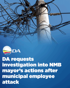 DA requests investigation into NMB mayor’s actions after municipal employee attack