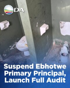 ECDoE must suspend principal, conduct audit at Ebhotwe Primary School