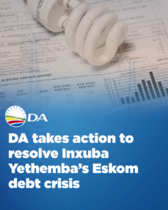 DA takes action to resolve Inxuba Yethemba’s Eskom debt crisis