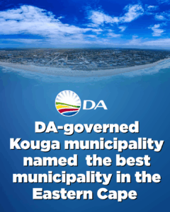 Kouga honoured with prestigious 2025 Municipal Performance Award