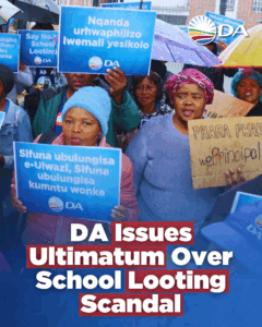 DA gives MEC for Education seven days to respond to EC School Corruption Memorandum