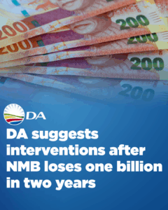 DA suggests interventions after NMB loses one billion in two years