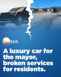 DA demands investigation into Enoch Mgijima’s million-rand mayoral vehicle purchase
