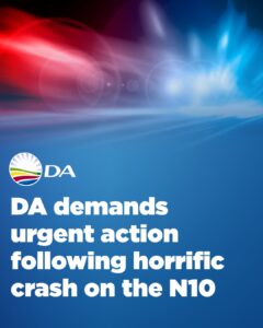 DA demands urgent action following horrific crash on the N10