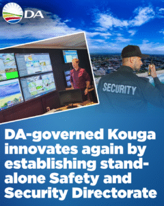 DA-governed Kouga innovates again by establishing a stand-alone Safety and Security Directorate
