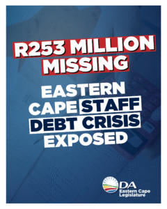 Eastern Cape staff debt reaches R253 million, with most owed by former employees