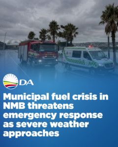 Municipal fuel crisis in NMB threatens emergency response as severe weather approaches