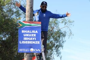 DA flights 2026 Registration Campaign posters in Nelson Mandela Bay