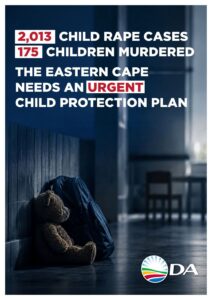 Eastern Cape child rape and murder figures demand urgent protection plan