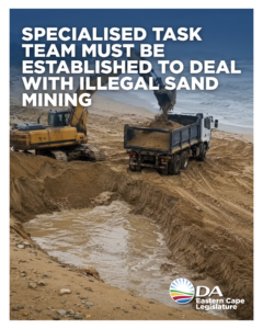 Illegal sand mining must be treated as organised environmental crime