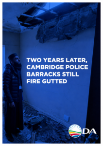 DA calls on Cachalia and Ncata to fund Cambridge Police Station repairs