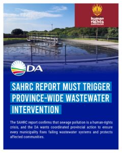 SAHRC report must trigger province-wide wastewater intervention