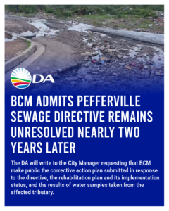 BCM admits Pefferville sewage directive remains unresolved nearly two years later