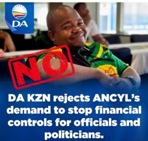 DA KZN rejects ANCYL attack on MEC Rodgers